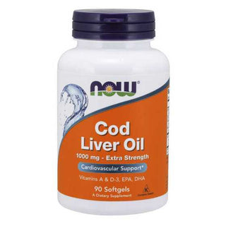 Now Cod Liver Oil Extra Strength 1000Mg 90'S