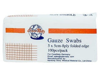 Carenetz N.Terile Gauze Swab 5X5Cm 8Ply 100'S