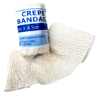 Elastic Crepe Bandages 5Cm X 4.5M Grey