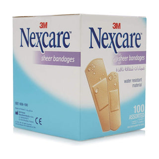 3M Nexcare 658-100 Sheer Asstd 100'S
