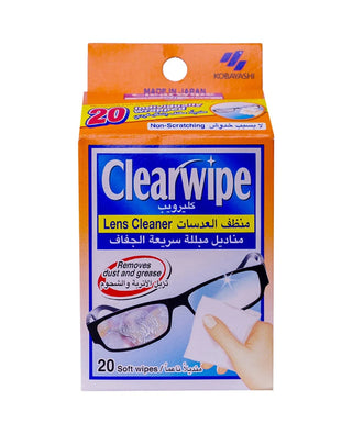 Clear Wipe Lens Cleaner 20 Sachets