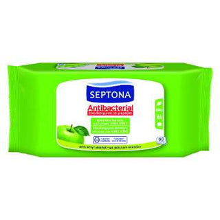 Septona Antibac Wipes Green Apple 60'S