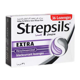 Strepsils Extra Blackcurrant 36'S