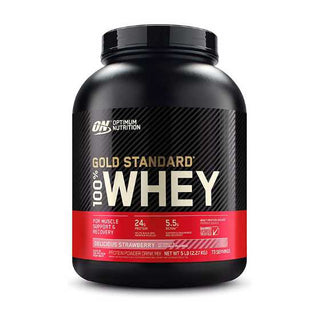 Gold Std 101381 100% Whey D. Strwbry 5Lb 4/Cs