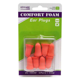 Ezy Care 10030 Comfort Foam Ear Plug(4 Pair)