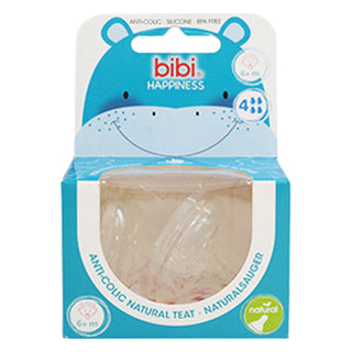 Bibi 114656 Small Neck Teat Happ Nat Sil 6+M Sva+B