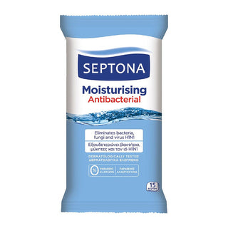 Septona Antibac Wipes Moisturizing 15'S
