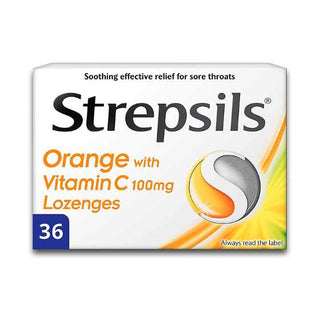 Strepsils Orange Vit C 36S