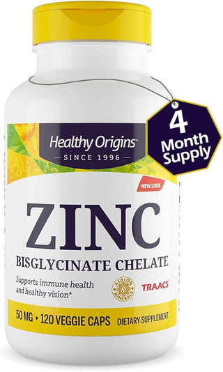 Healthy Origins Zinc Chelate 50Mg 120'S