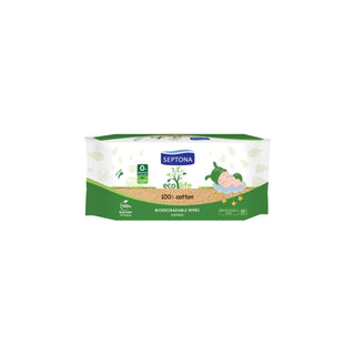 Septona Baby Wipes Ecolife 100%Cotton 60'S