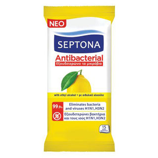 Septona Antibac Wipes Lemon 15'S