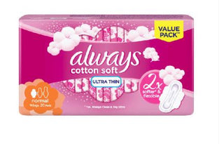 Always 12599 Cotton Soft Ultra Thin 20'S Normal