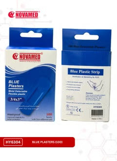 Novamed Blue Plaster 3/4X3 100'S