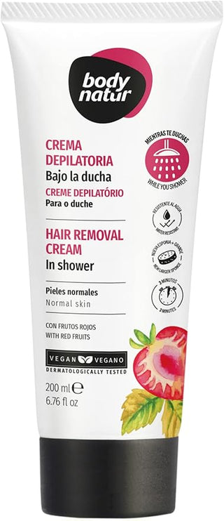 Body Natur Hair Removal Cream W/Red Fruits