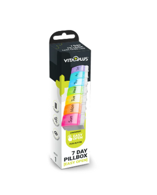 Medinox Vp64222 Vitaplus 7 Day Pill Box With Easy