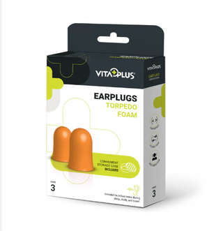 Medinox Vp66041 Earplugs Foam (Torpedo) 3 Pairs