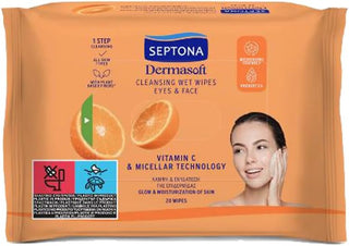 Septona Cosmetic Wipes Vit-C & Micellaire 20'S