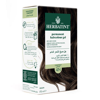Herbatint, Permanent Haircolor Gel, 4N, Chestnut 135ML