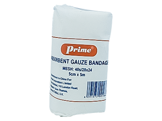 Prime Absorbent Gauze Band 5Cmx5M 12'S