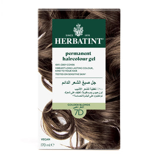 Herbatint Permanent Haircolor Gel, 7D, Golden Blonde 135ML