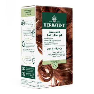 Herbatint Permanent Haircolor Gel, 7R, Copper Blonde 135ML