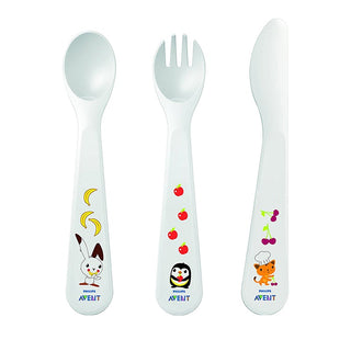 Philips Avent Av165 Fork Spoon & Knife 18M+Scf